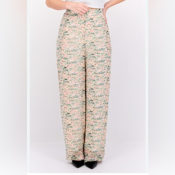 Scotch & Soda floral high rise lined flowy trouser style pants XS - Picture 4 of 10